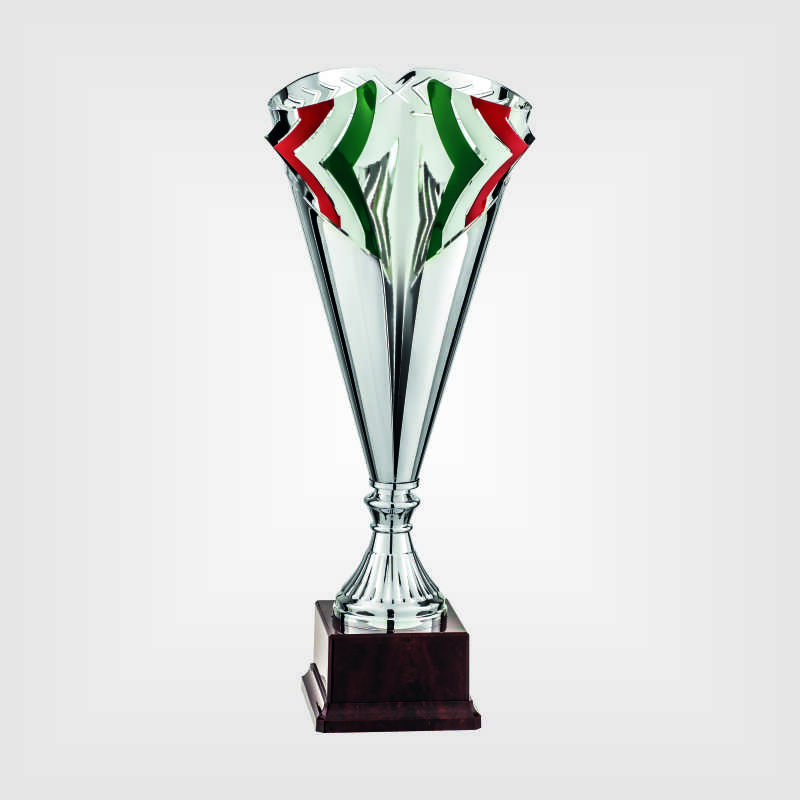 Coppa trofeo tricolore in metallo e plastica - Merini