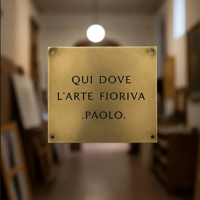 Targhe commemorative, perfette per eventi speciali, riconoscimenti e celebrazioni. Personalizzabili, durature e di alta qualità.